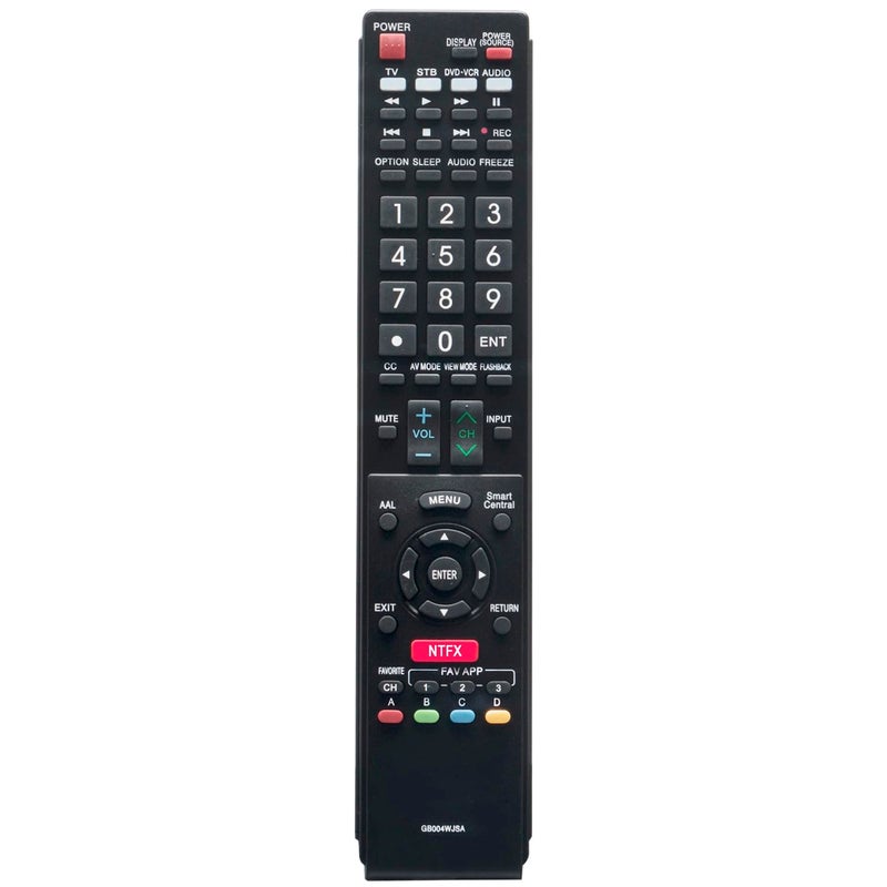 WINFLIKE New RRMC GB004WJSA Smart TV Remote Control Fit for Sharp Aquos TV LC52C6400U LC-52C6400U LC52LE640 LC-52LE640 LC52LE640U LC-52LE640U LC60C6400U LC-60C6400U LC-60C6500U LC60C6500U LC70LE750U LC-80C6500 - Image 1